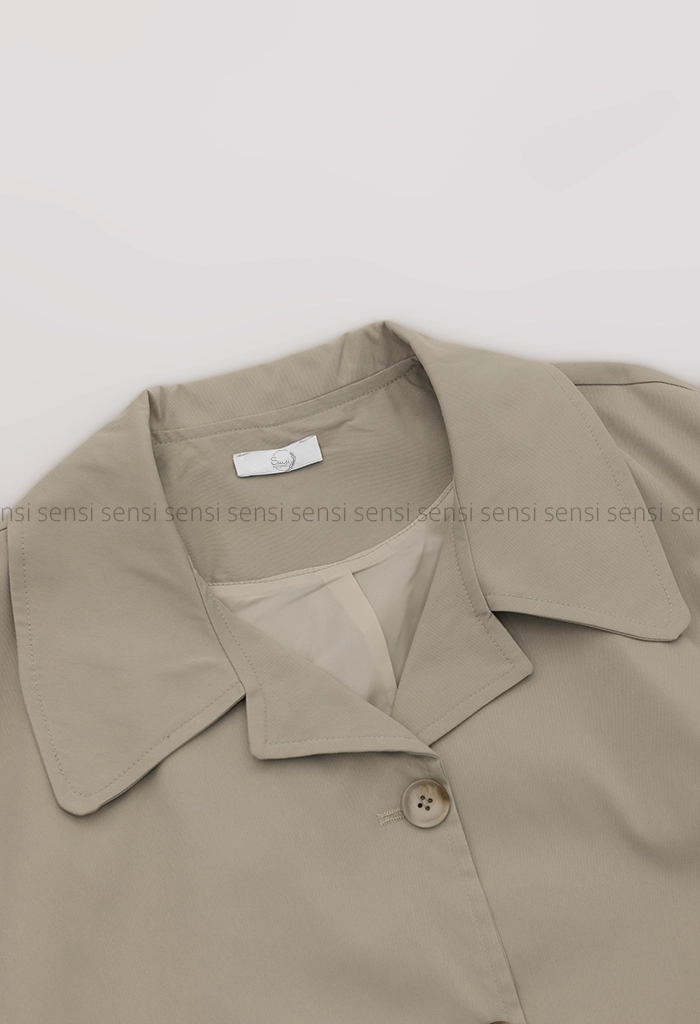 بارانی جلو دکمه آستر دار کد1004809